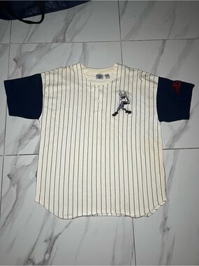 Vintage Y2K ACME Bugs Bunny Looney Tunes Baseball Jersey Adult Size Large